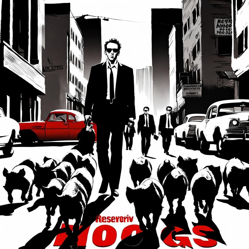 Nicholas Cage as Reservoir Hogs Poster
