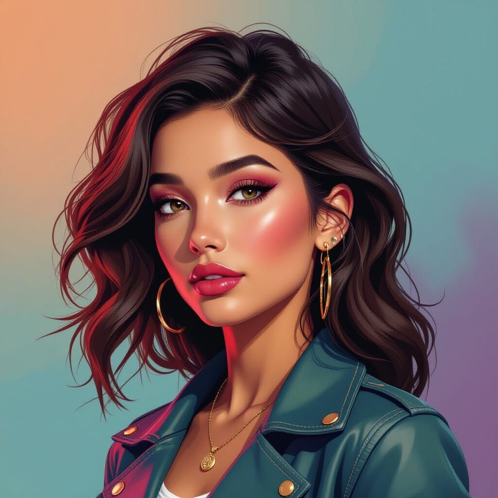 Ronell: Hyperrealistic Splash Art Portrait
