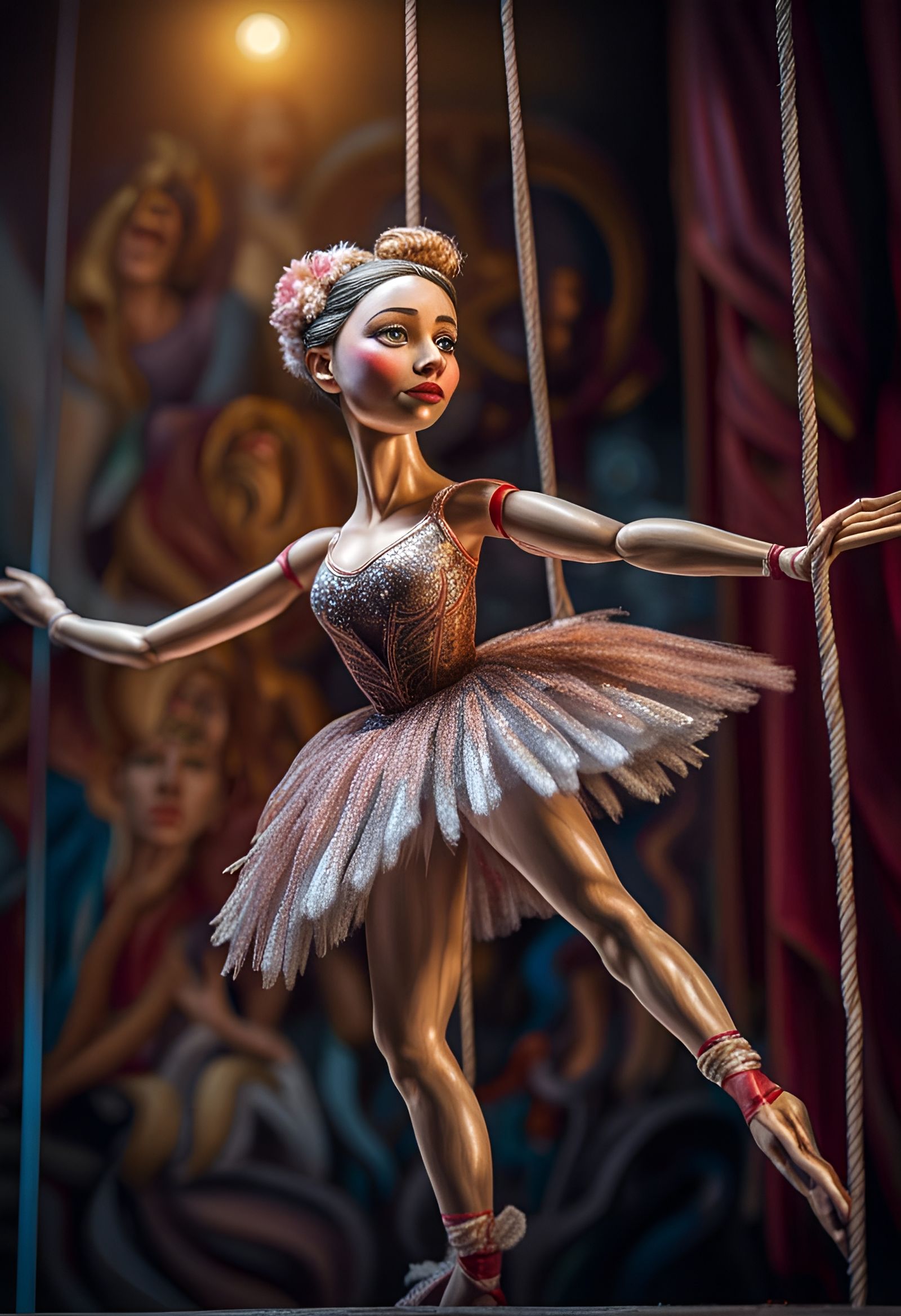 Sparkling Ballerina Puppet in Russian Theatre