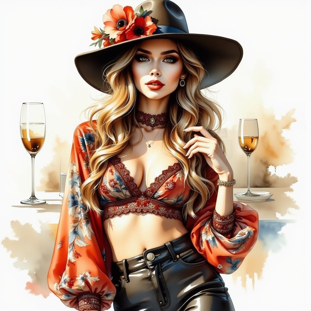 Glamorous Fashion Concept Art