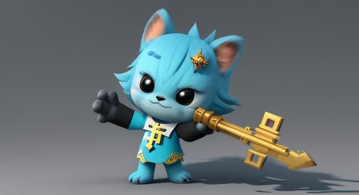 Cute Cartoon Key to a King's Soul