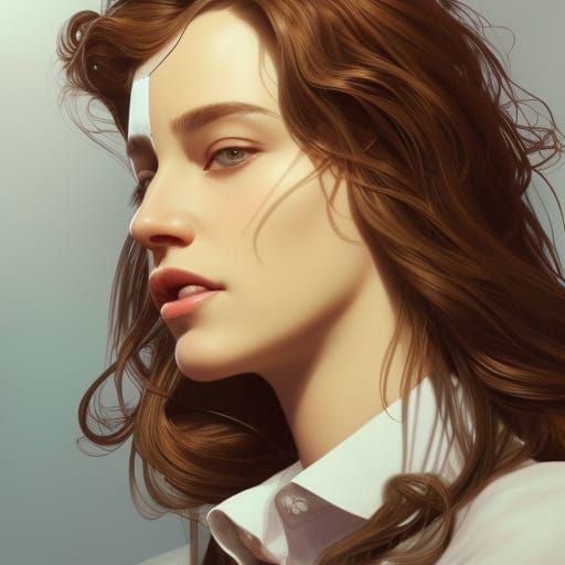 Attractive Woman in Chanel Suit, Hyperdetailed Portrait