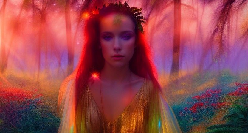 Tropical Paradise Fairy Princess Portrait in 8K