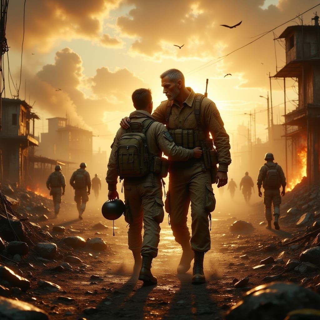 Israeli Soldier's Emotional Reunion with Father on Battlefie...