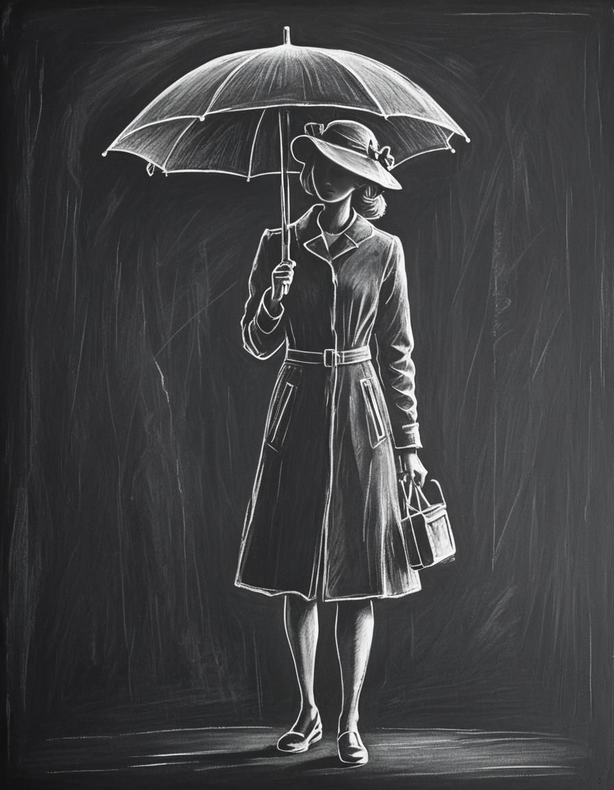 woman with umbrella