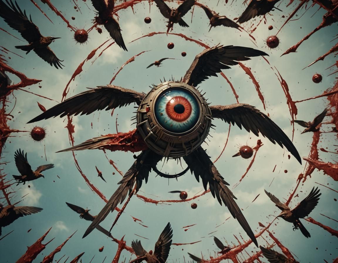 Biblically Accurate Angel with Intersecting Rings