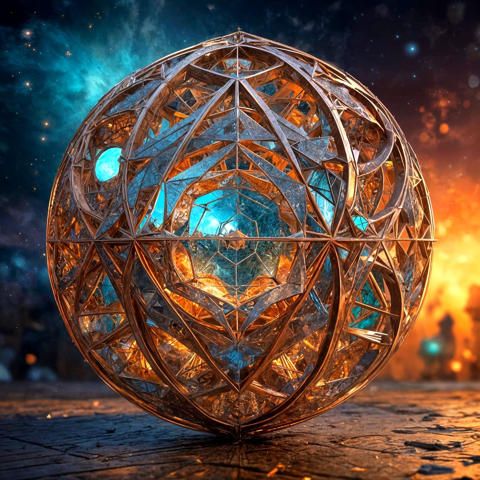 Twisted Merkaba Jigsaw Puzzle in Cosmic Vortex