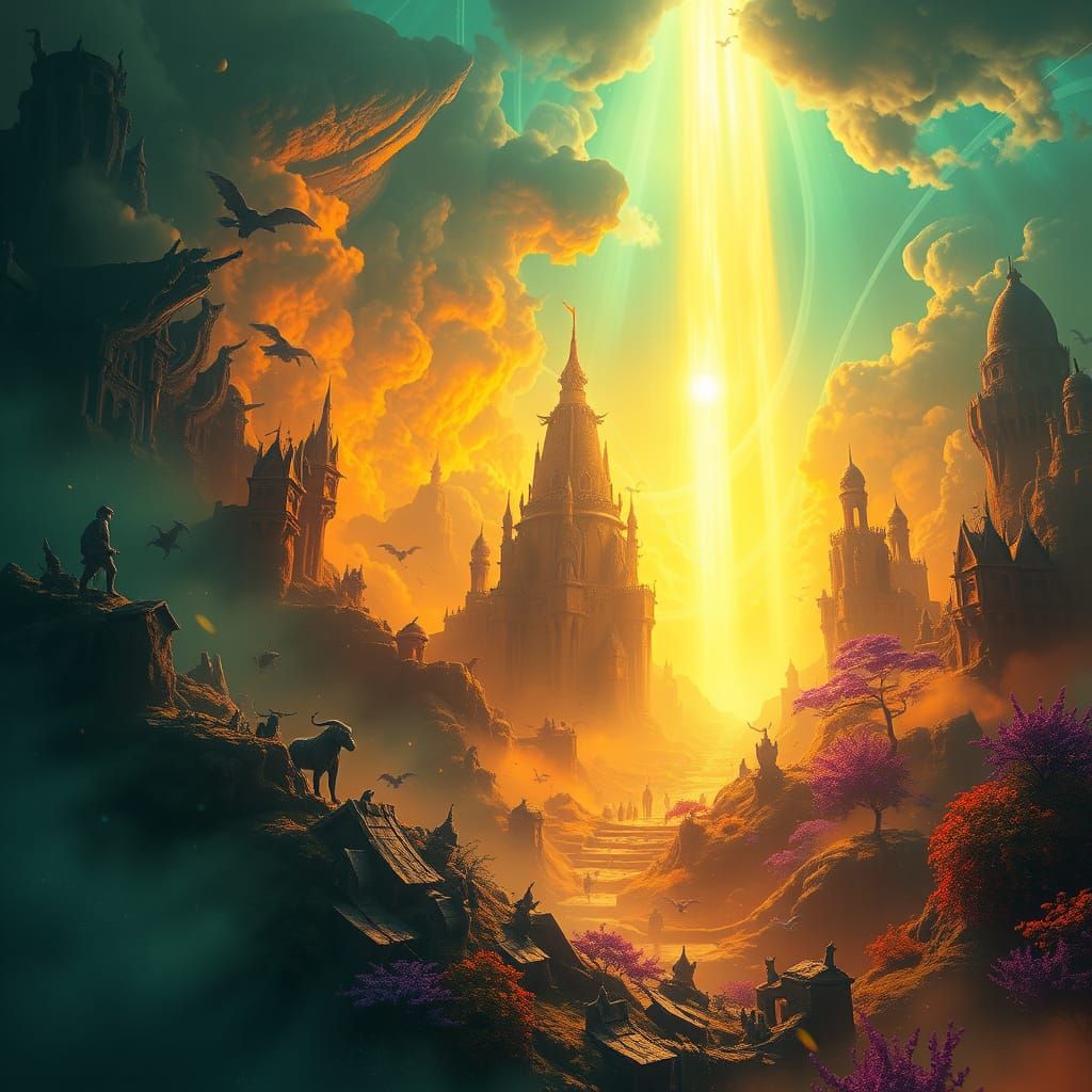 Ethereal Light Illuminates a Fantastical Realm in Cyberpunk ...