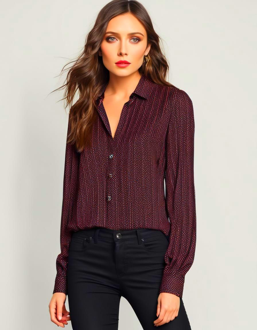 Elizabeth Olsen in Elegant Art Deco Chic