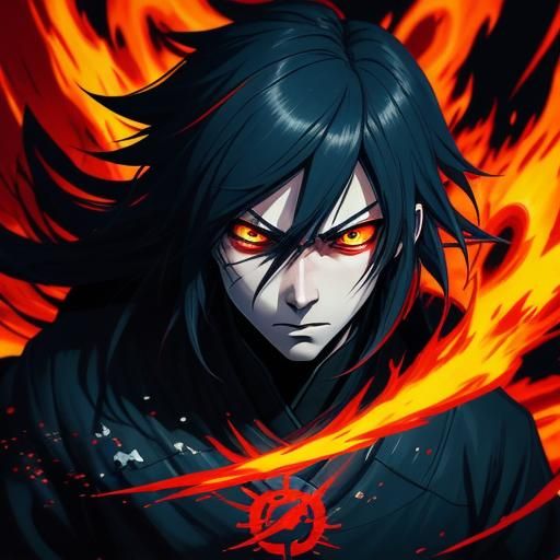 Intense Anime Key Visual of Enraged Character