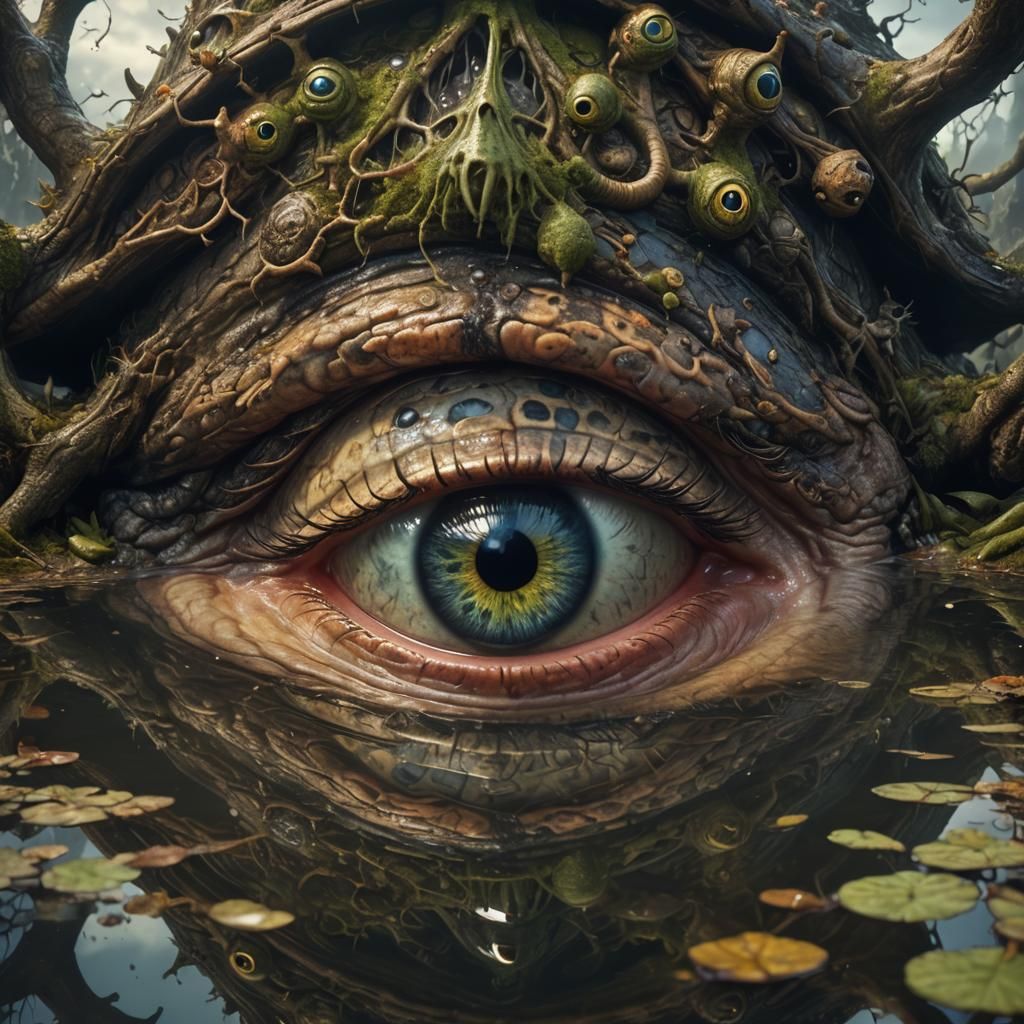 Witch Reflects in Toad's Eye: Digital Matte Painting
