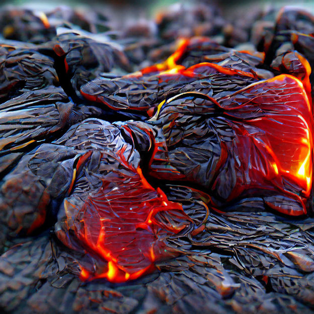 Molten Lava Flow: A Display of Earth's Power