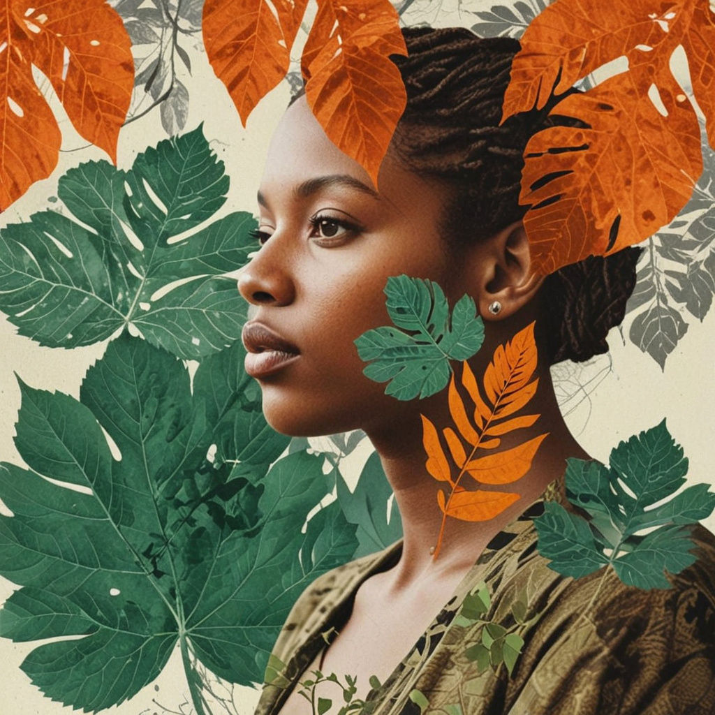 Abstract Portrait in Vibrant, Invented Colors