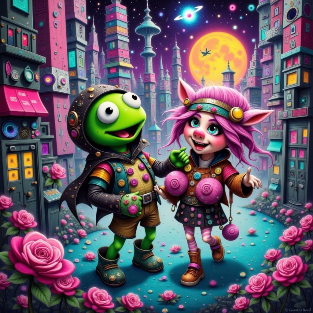 Muppets in The Matrix: A Whimsical Cyberpunk Adventure