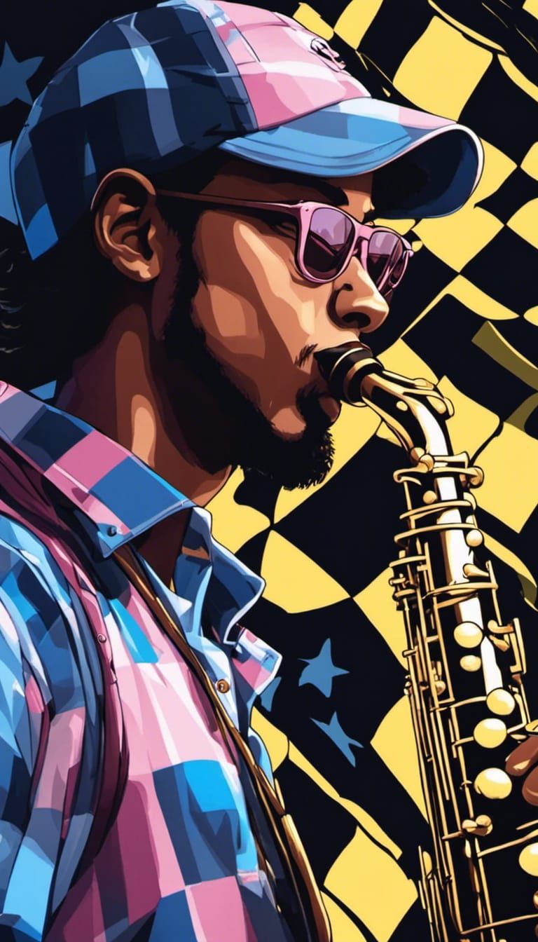 Anime Ska Saxophonist at Garden Party