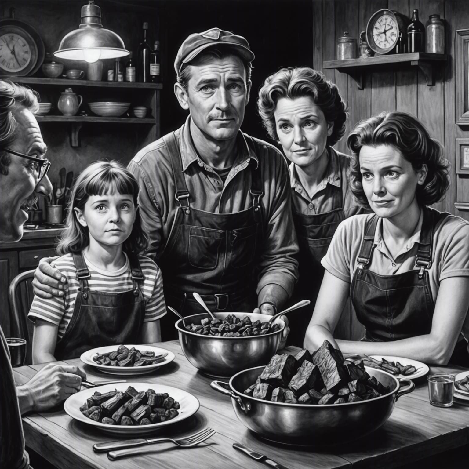 Charcoal Miner's 90s Sitcom Family Dinner