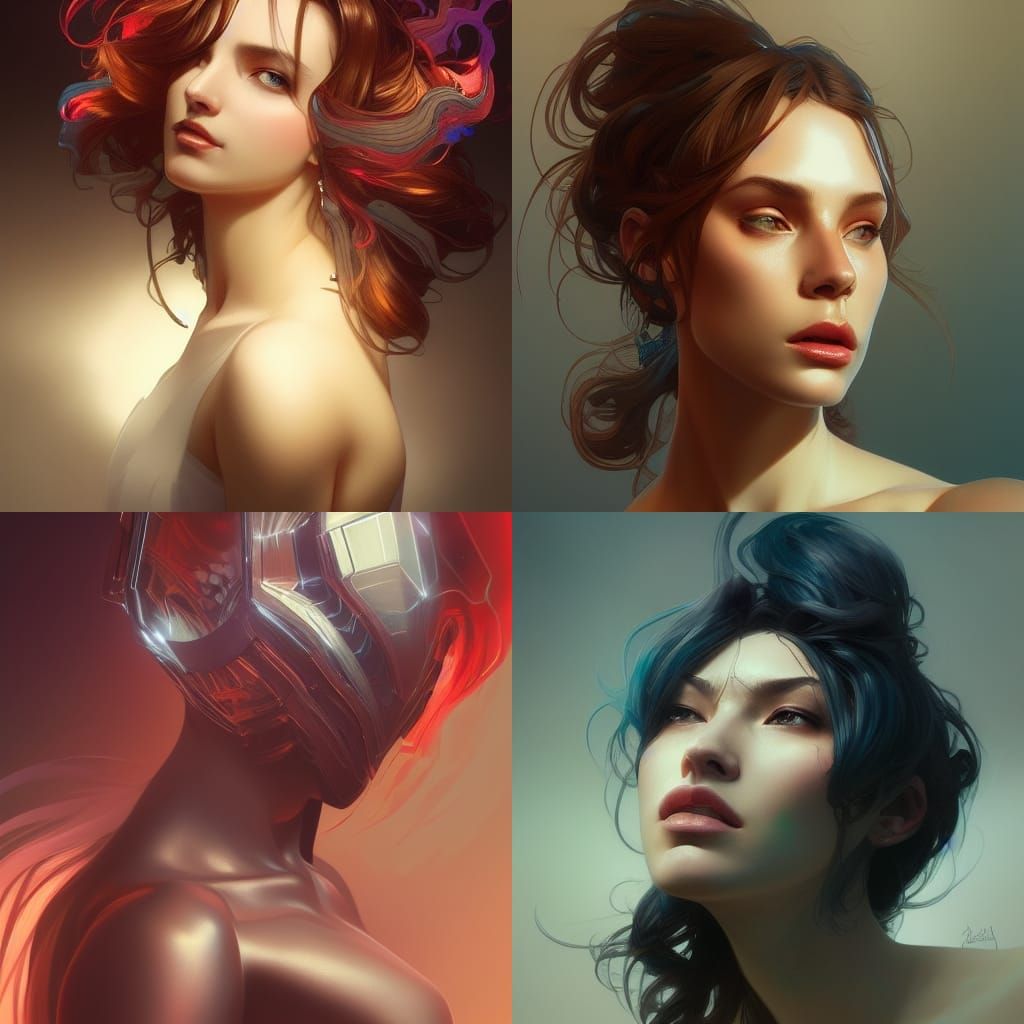 Hyperdetailed Portrait in Dynamic Lighting