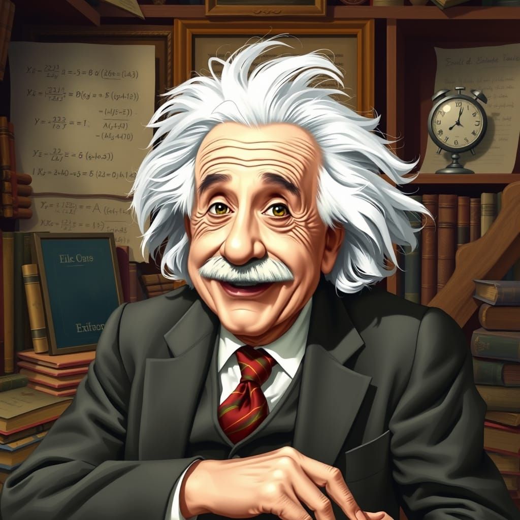 Genius at Leisure in a Warm Study