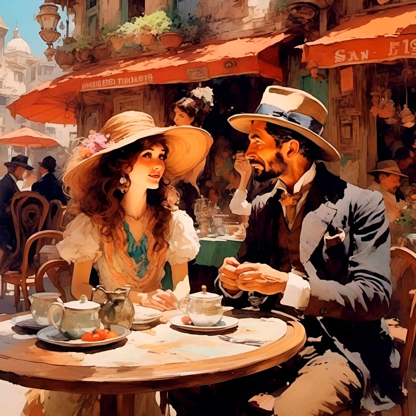 A snack at Finley's in San Francisco 1940