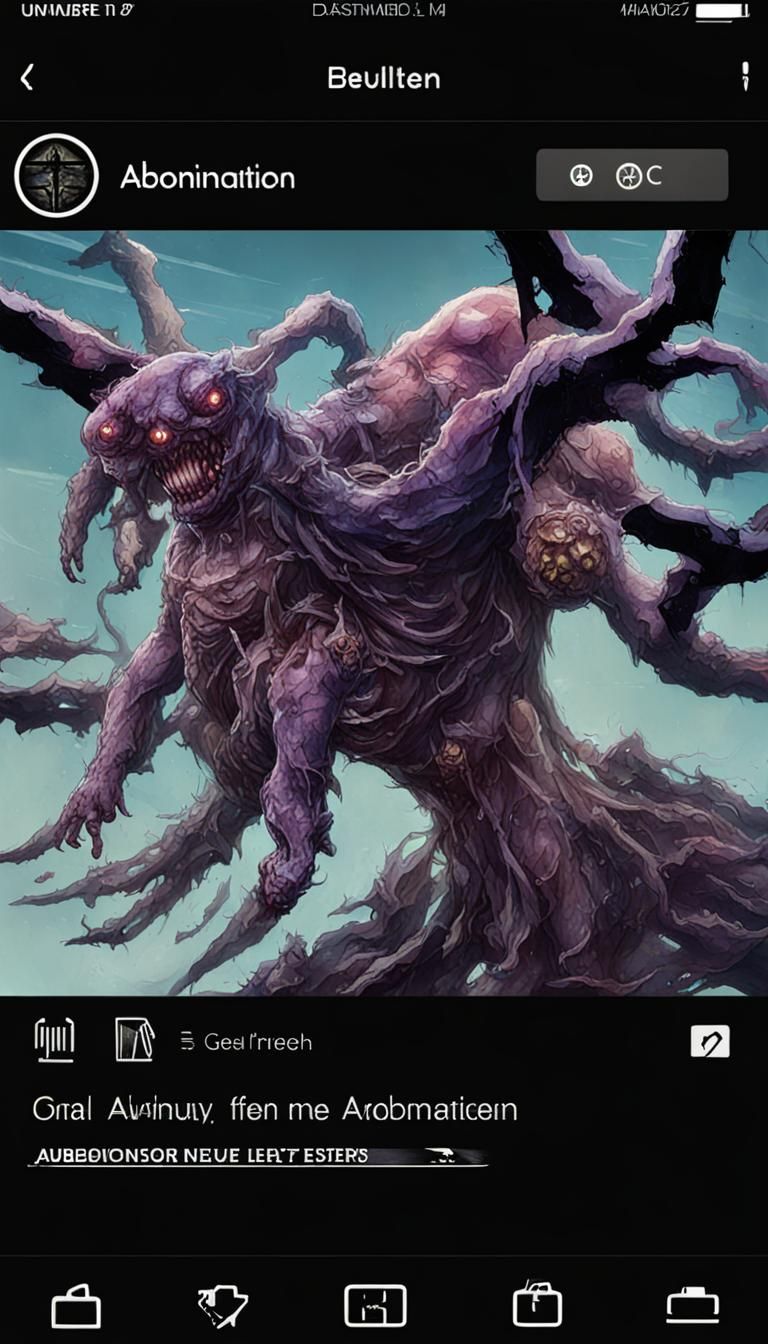 AI Generated Abomination Image