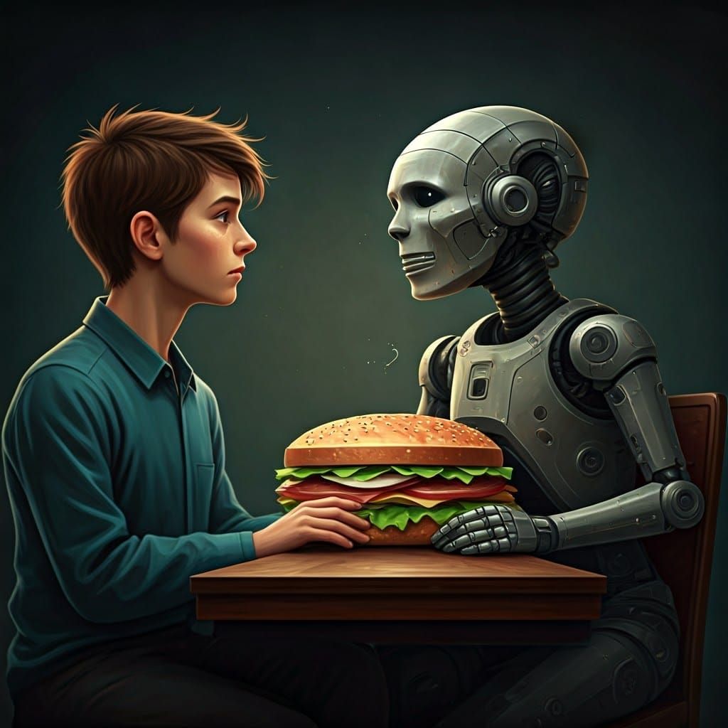 AI Digital Sandwich: Human Asks, AI Delivers