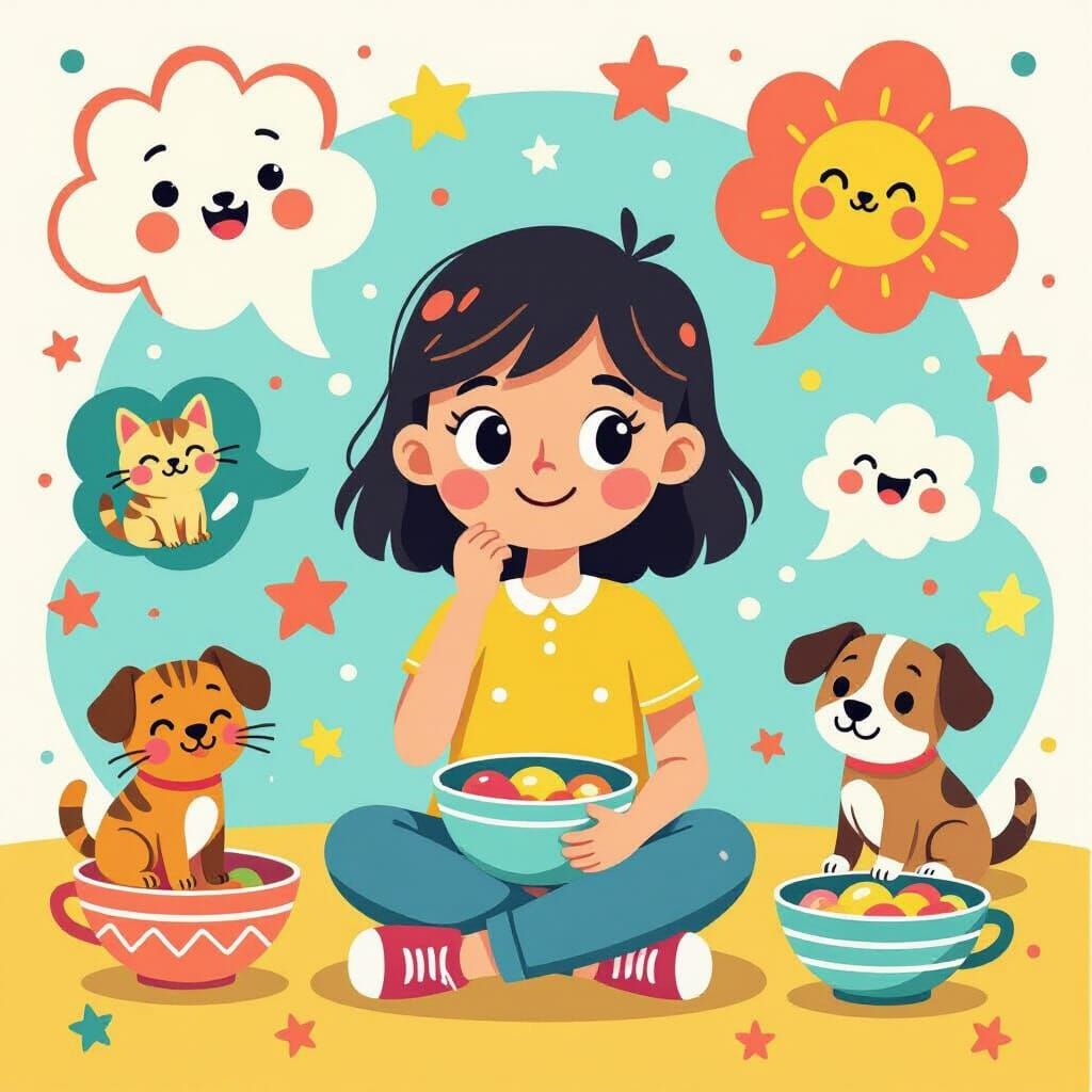 Cartoon Kid's Imagination Inspired by Adventure Time