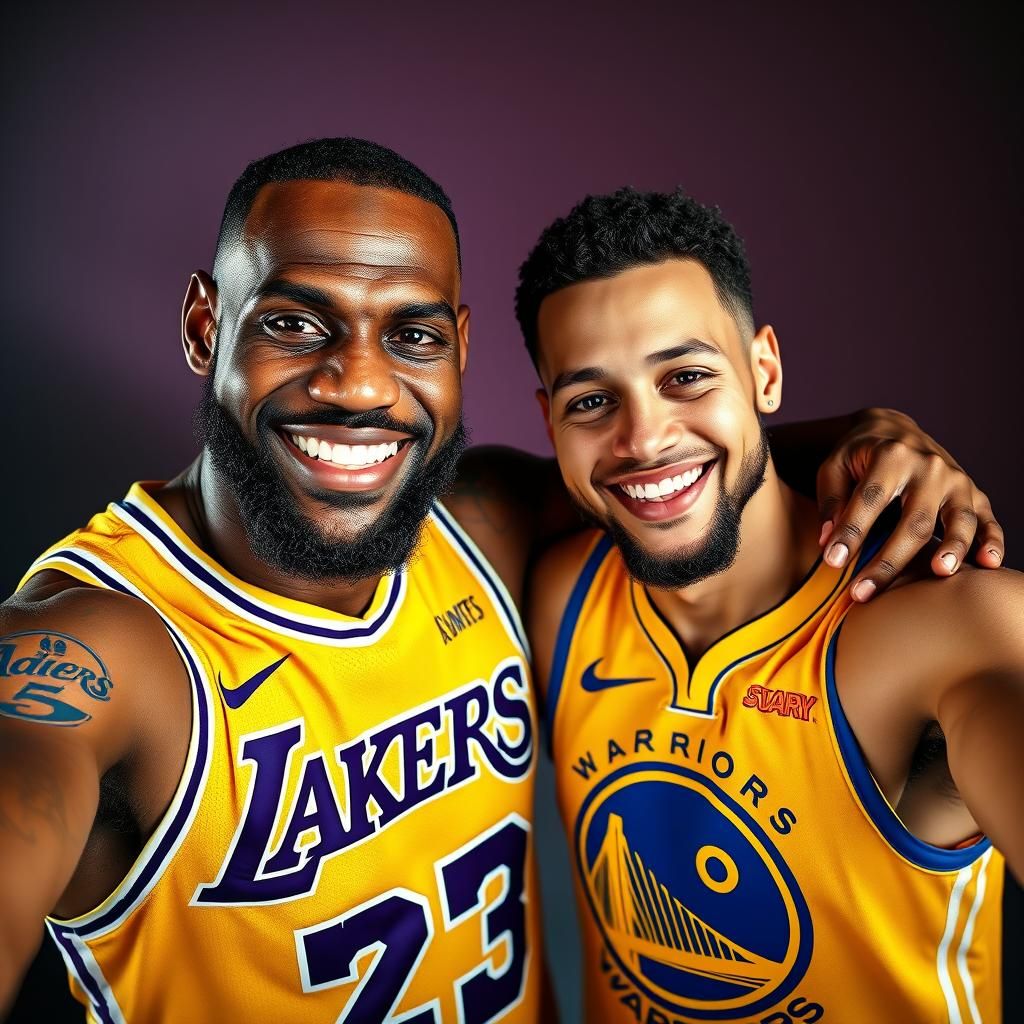 Lebron and Steph Take a Selfie: Iconic Sports Moment