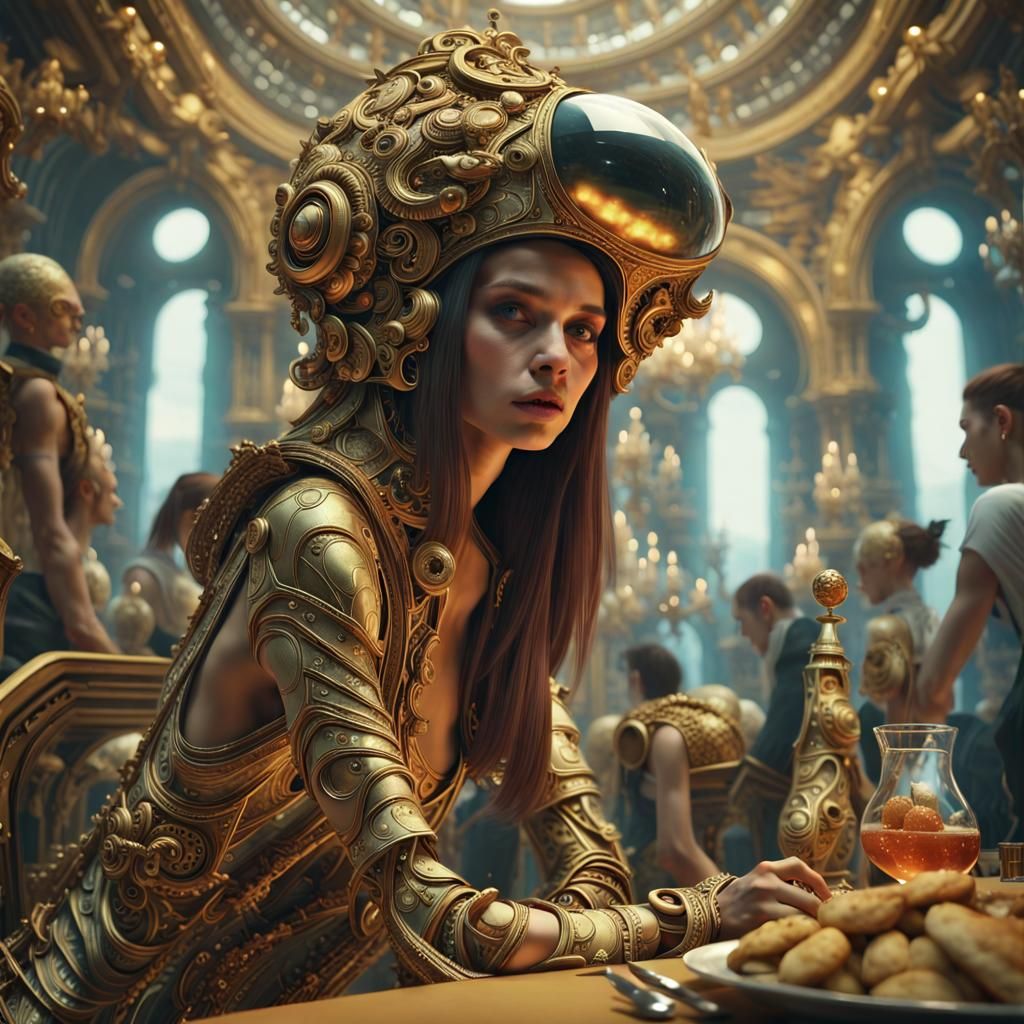 Extraterrestrial Fashion Show: A Hyperrealistic Feast