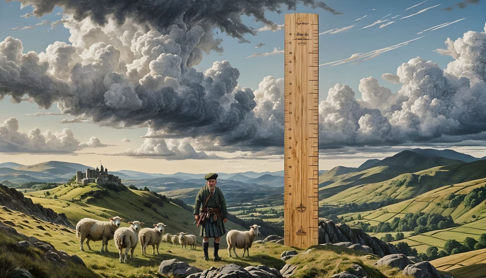 Traditional Scotsman in Tartan Attire