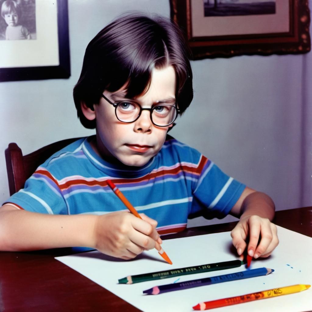 Stephen King as a child
