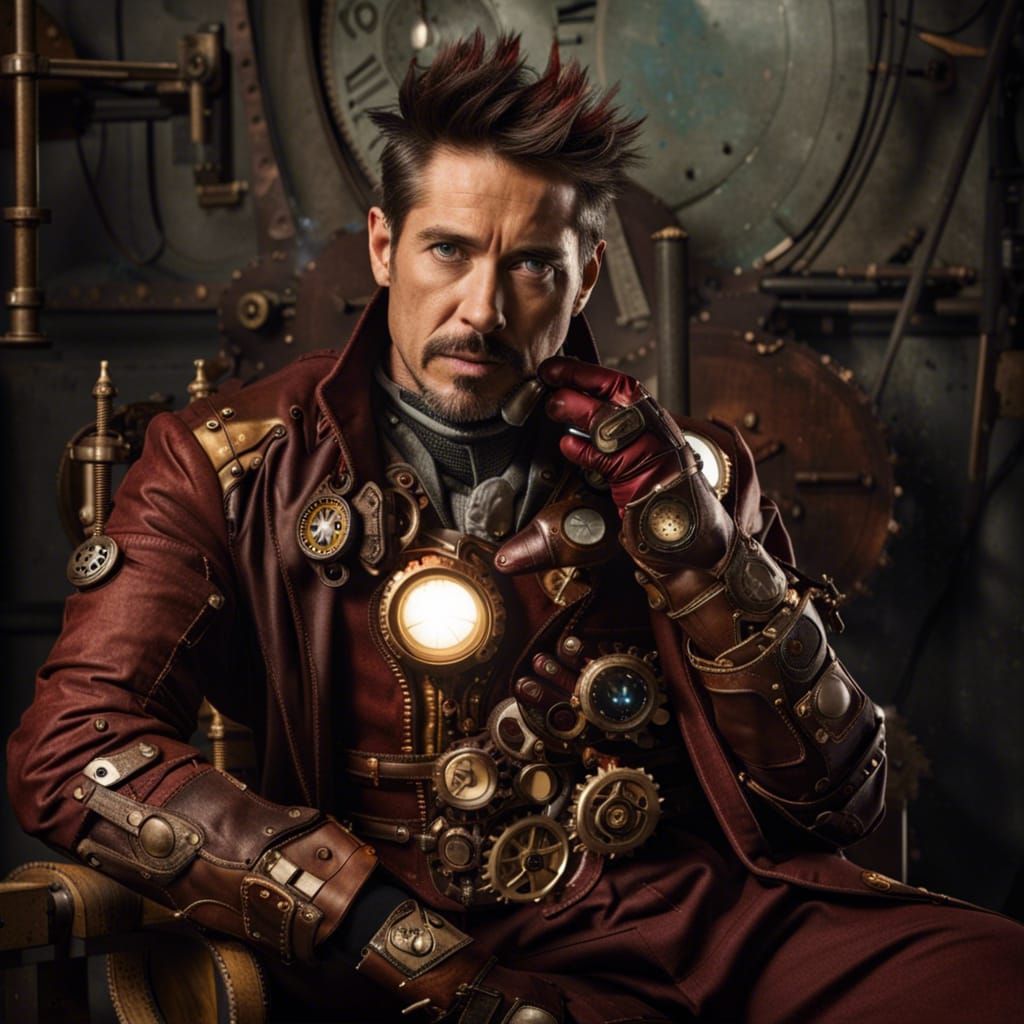 Iron Man in Steampunk Style