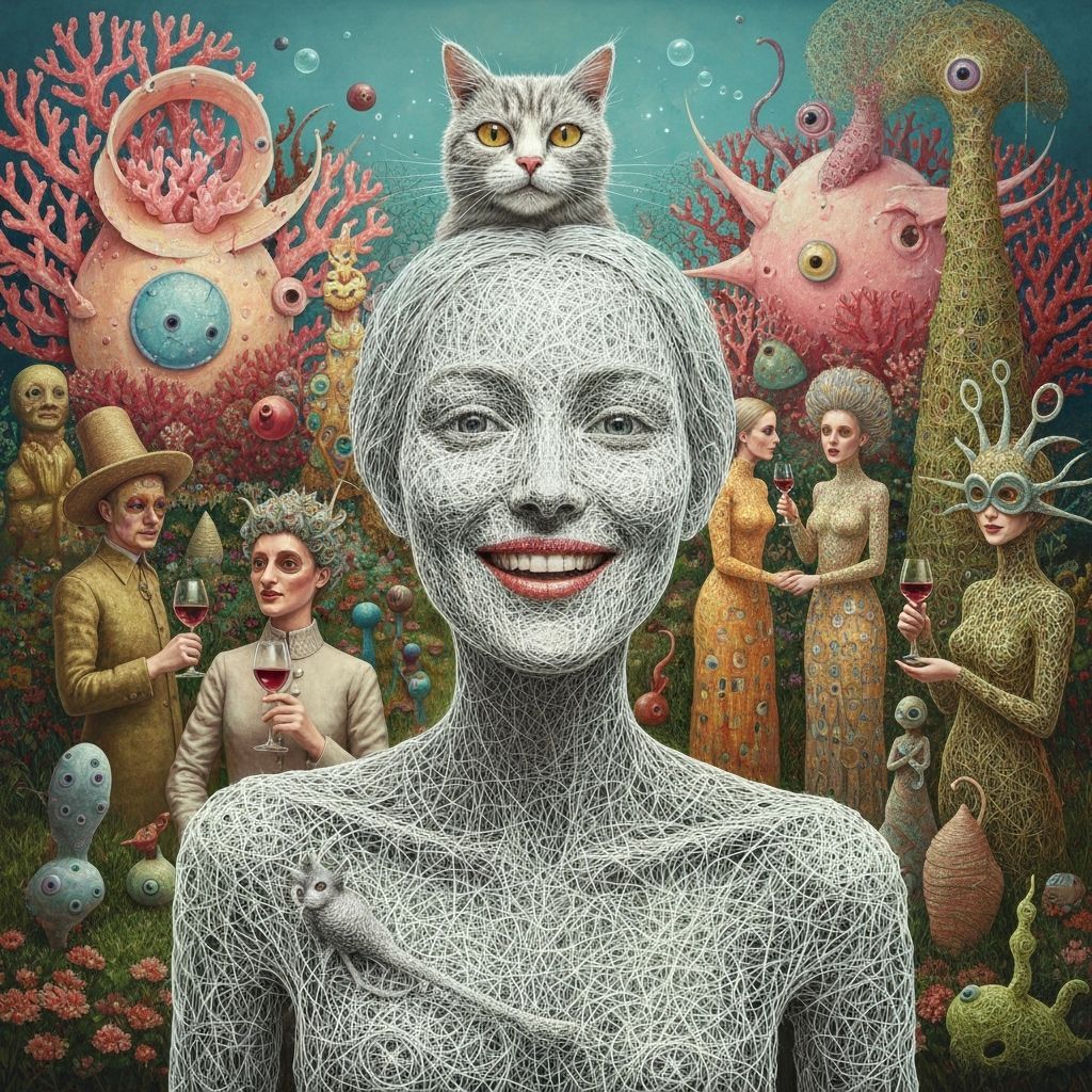 Surreal Garden Party in an Underground Universe