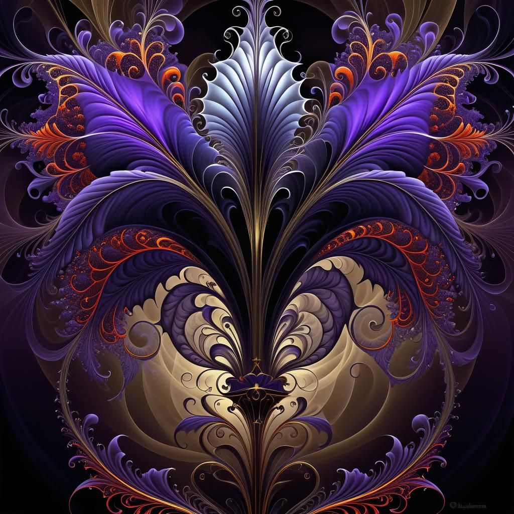 Campanula Vampire in Gothic Kinetic Pointillism