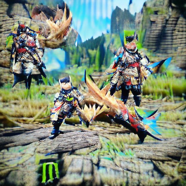 AI-Generated Image from 'Monster Hunter' Prompt