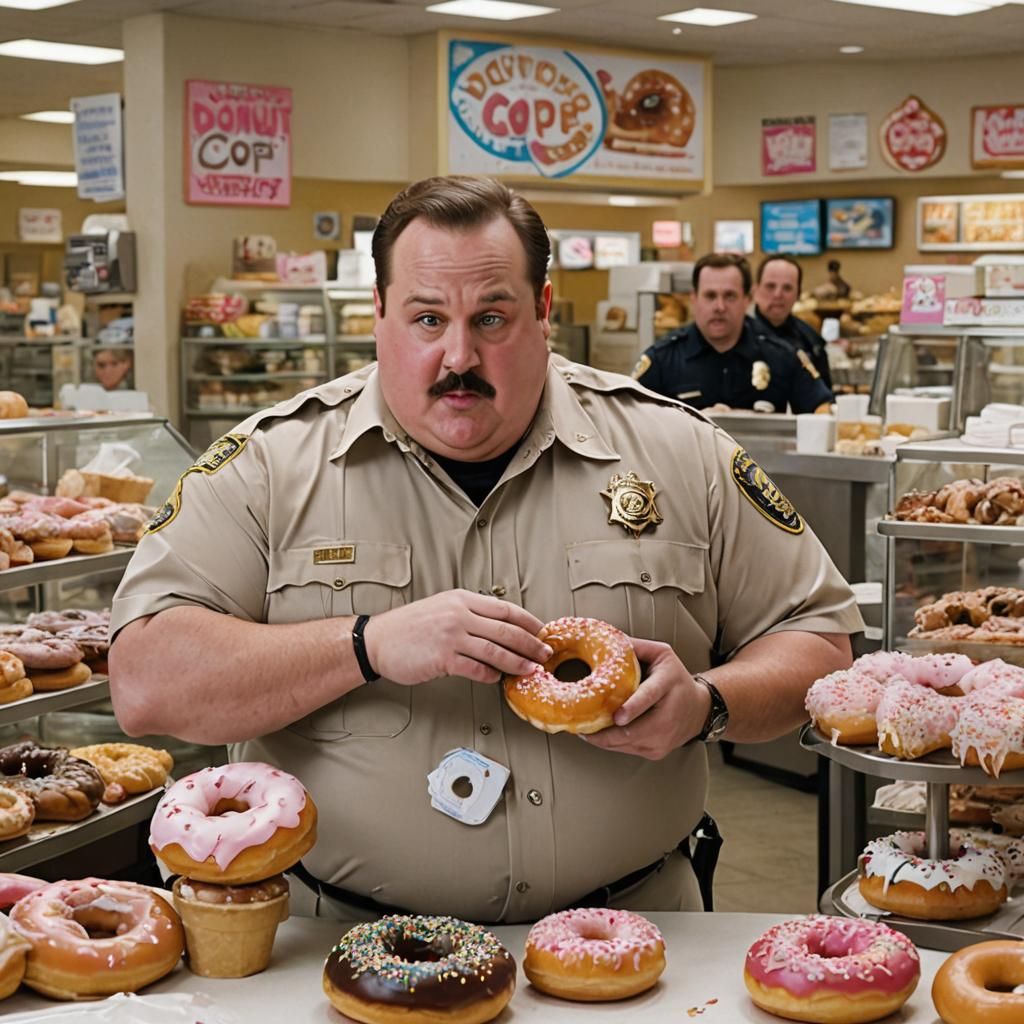 Paul Blart in a Donut Shop