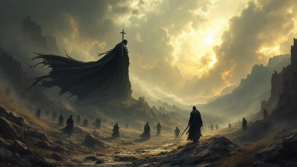 Mystical Paladin: A Revered Digital Painting