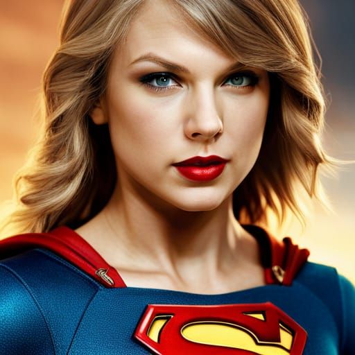 Photorealistic Supergirl Portrait in Detailed Digital Art