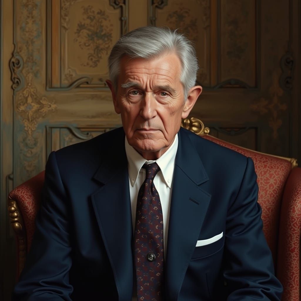 Refined Portrait in the Style of Old Masters