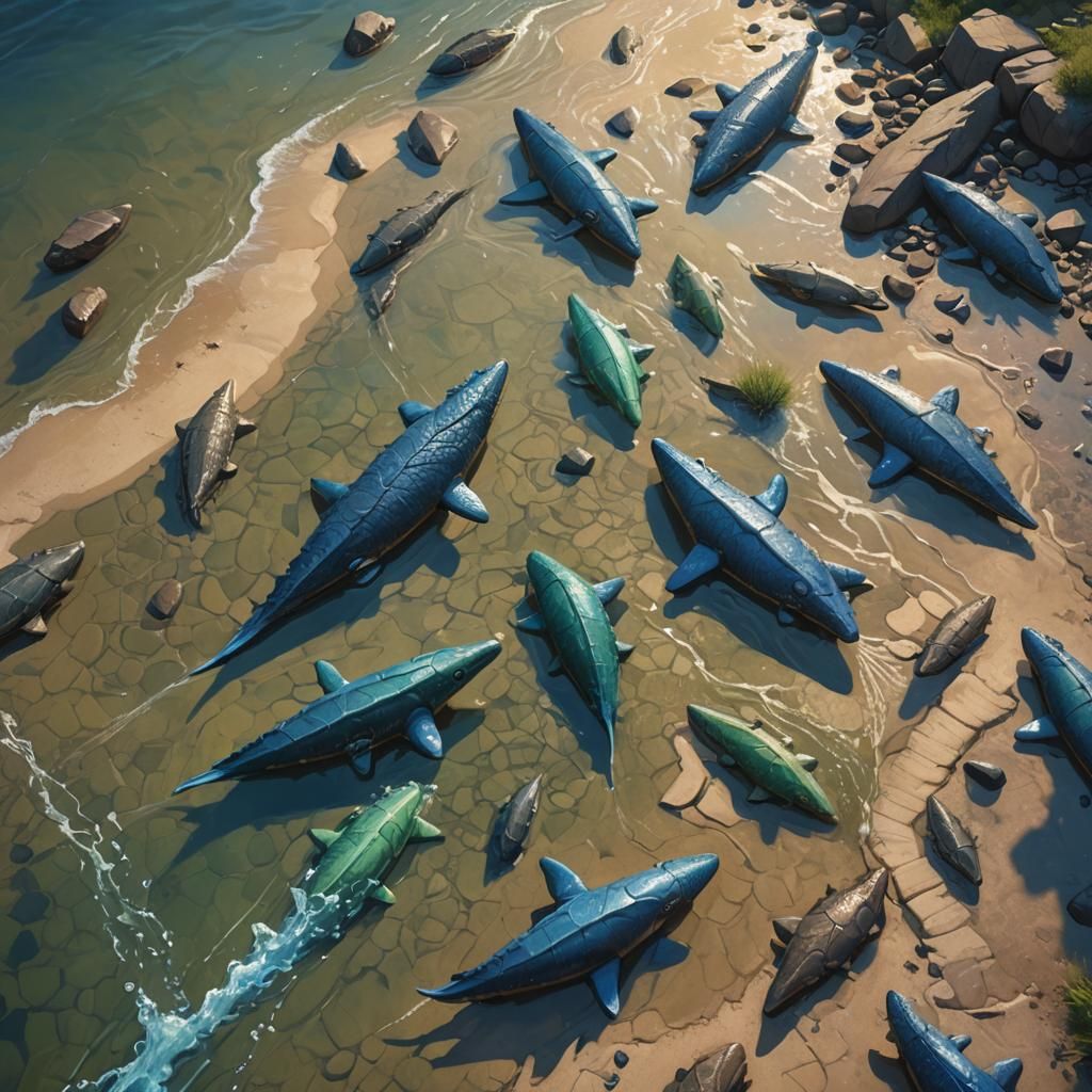 Tetrapods Emerge in Fantasy Realism Style