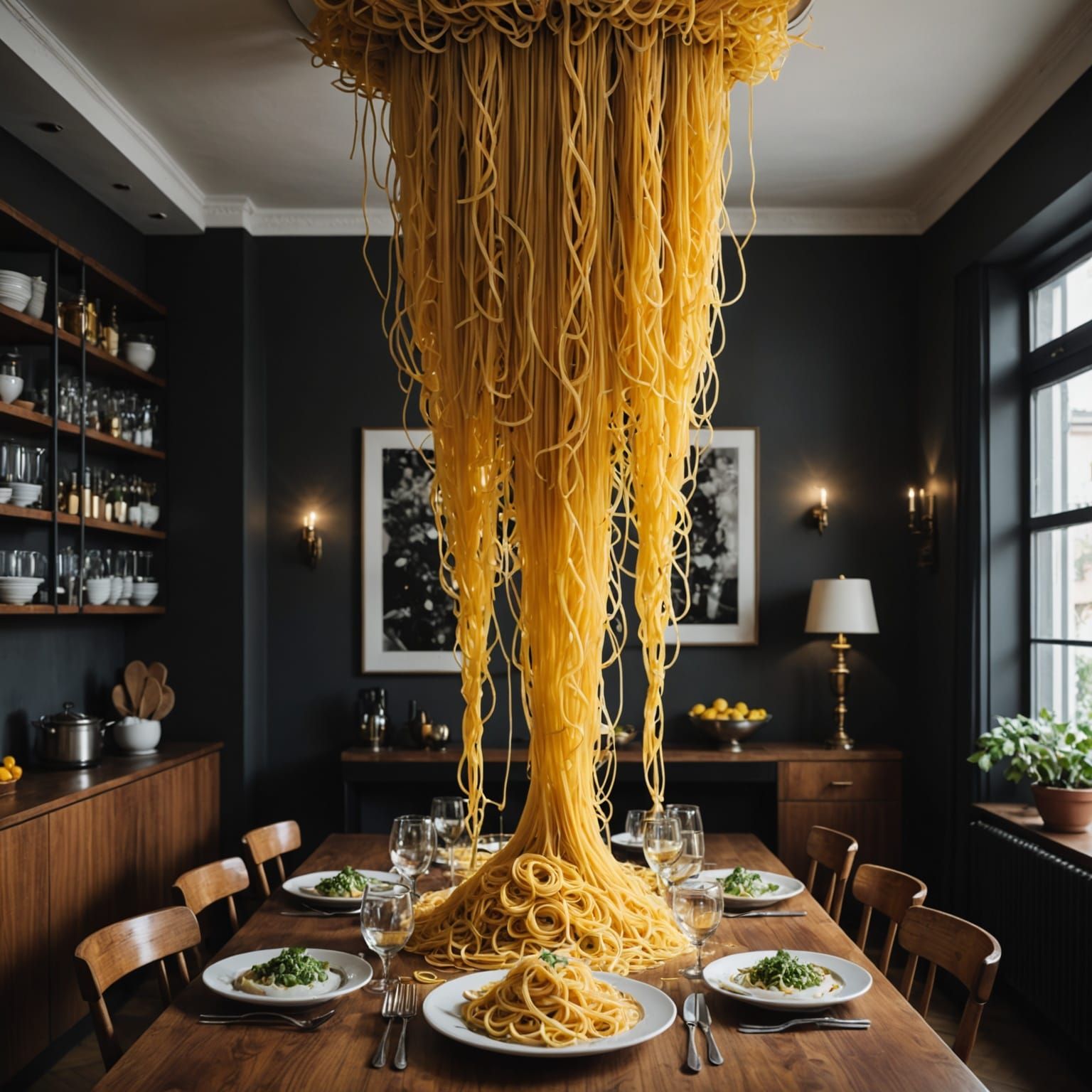 Spaghetti Waterfall Dining Room