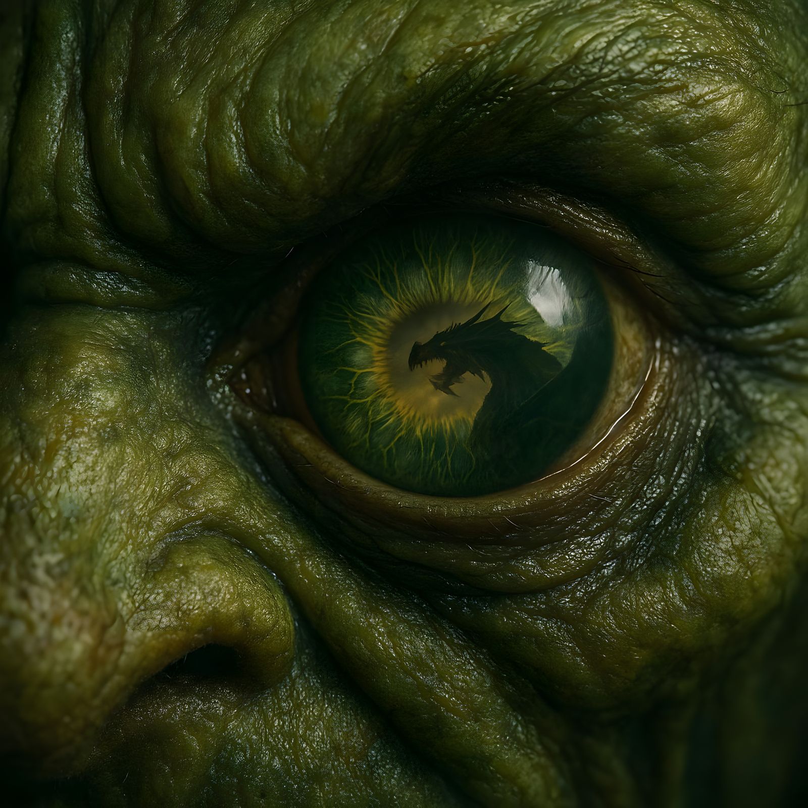 Goblin's Eye: A Hyperdetailed Macro Photograph