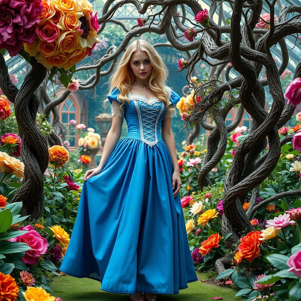 Alice in Wonderland in Royal Garden: Concept Art