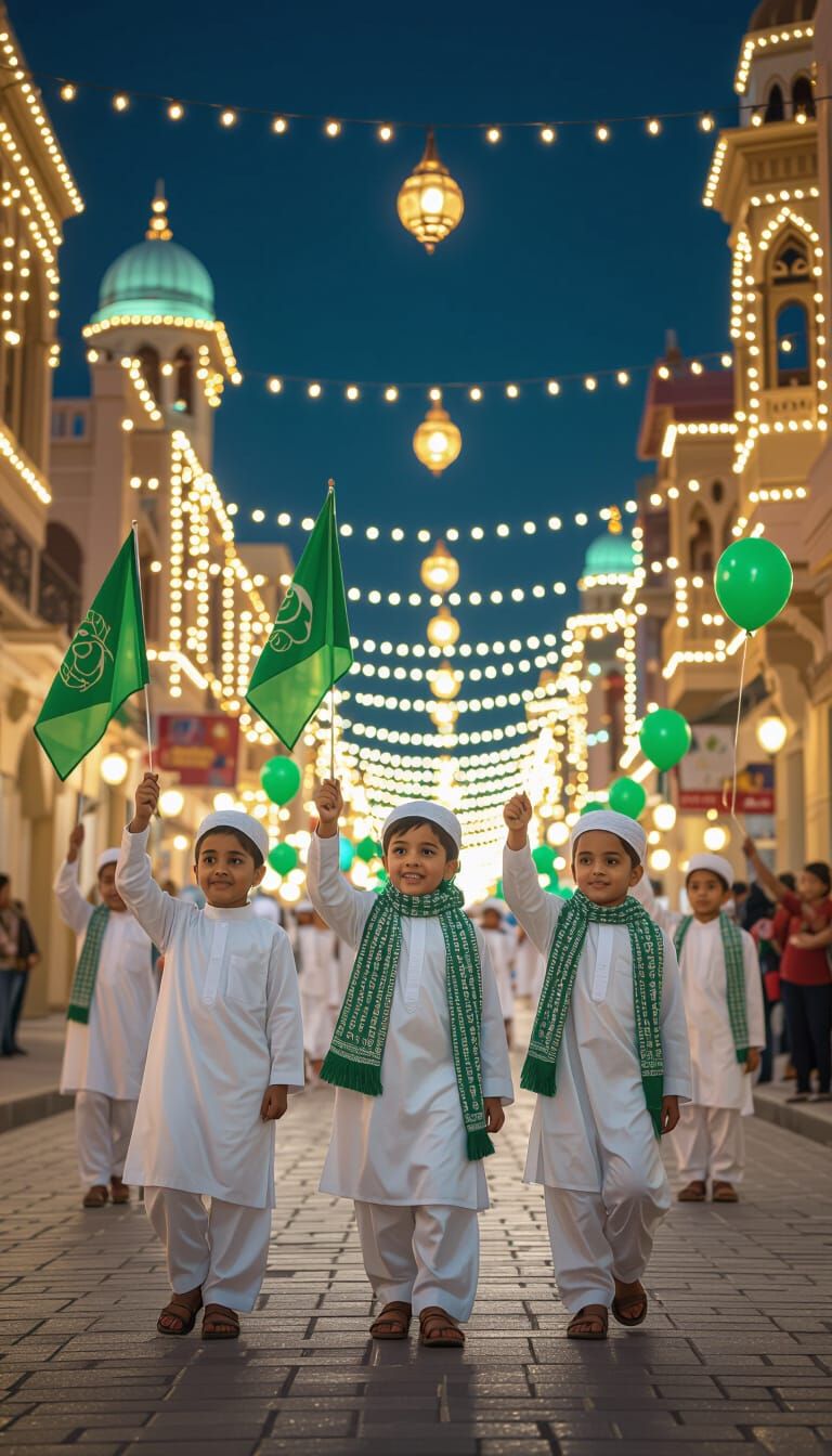 Eid Milad-un-Nabi Celebration: A Joyful Scene