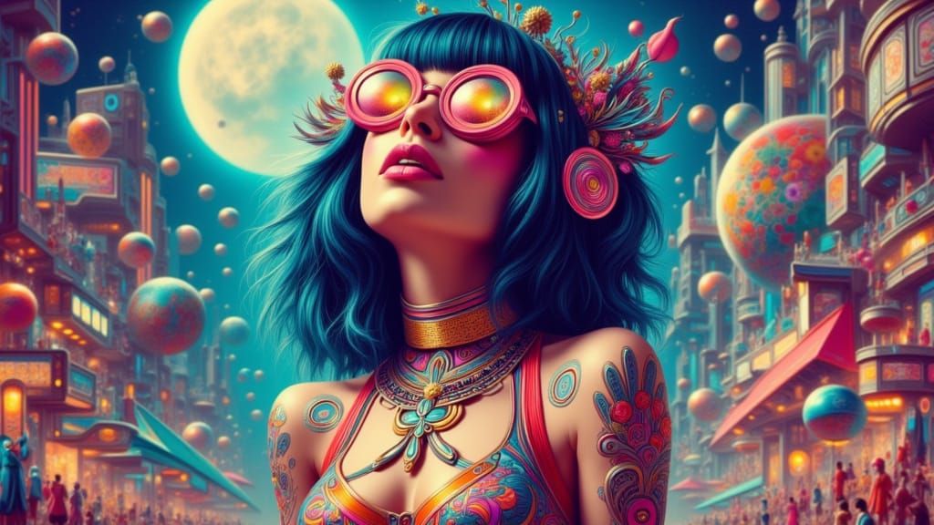 Festival del Loco Portrait in Dark Fantasy Style