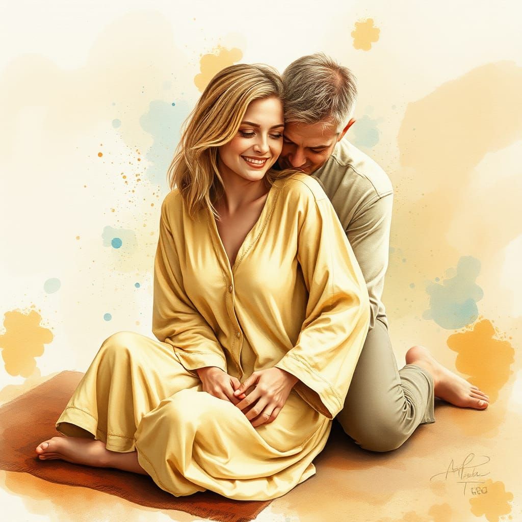 Joyful News in Watercolor Splatter