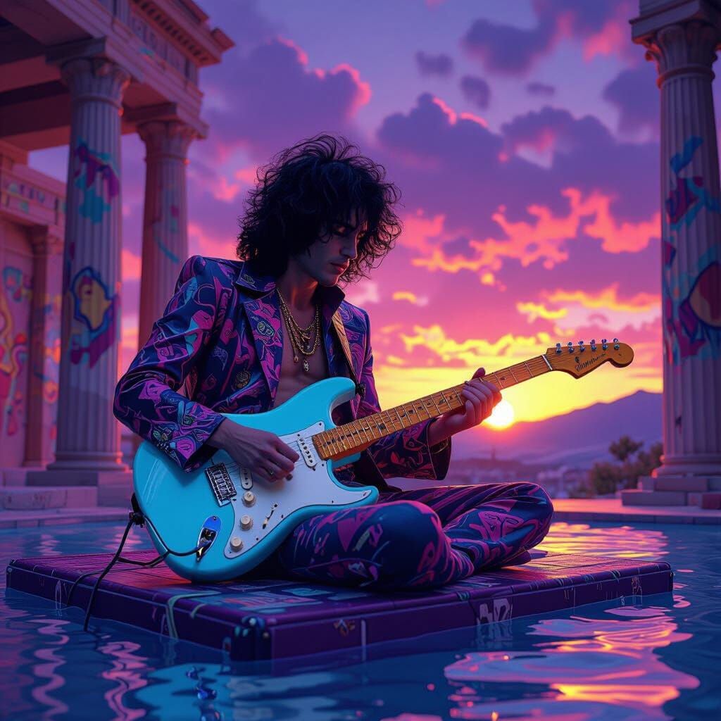 Syd Barrett Plays in Floating Grecian Palace