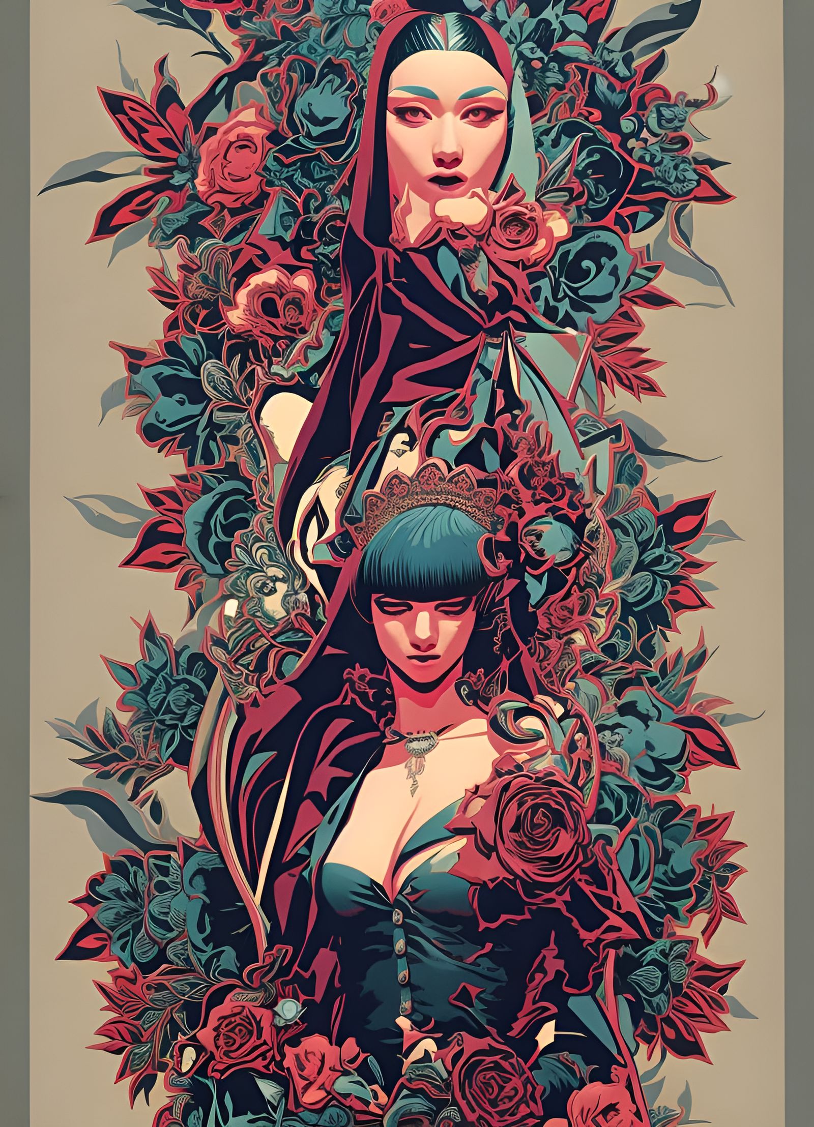 Explosive Punk Rock Scene in Borderlands Style