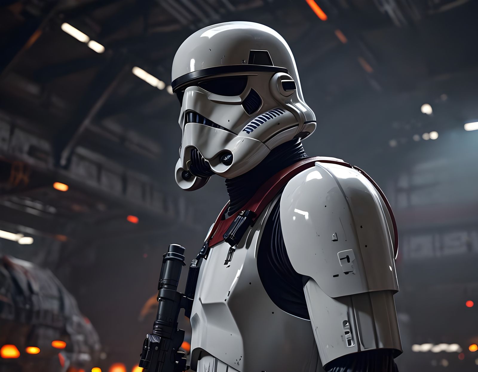 Radiant Stormtrooper in Deep Color, Digital Art