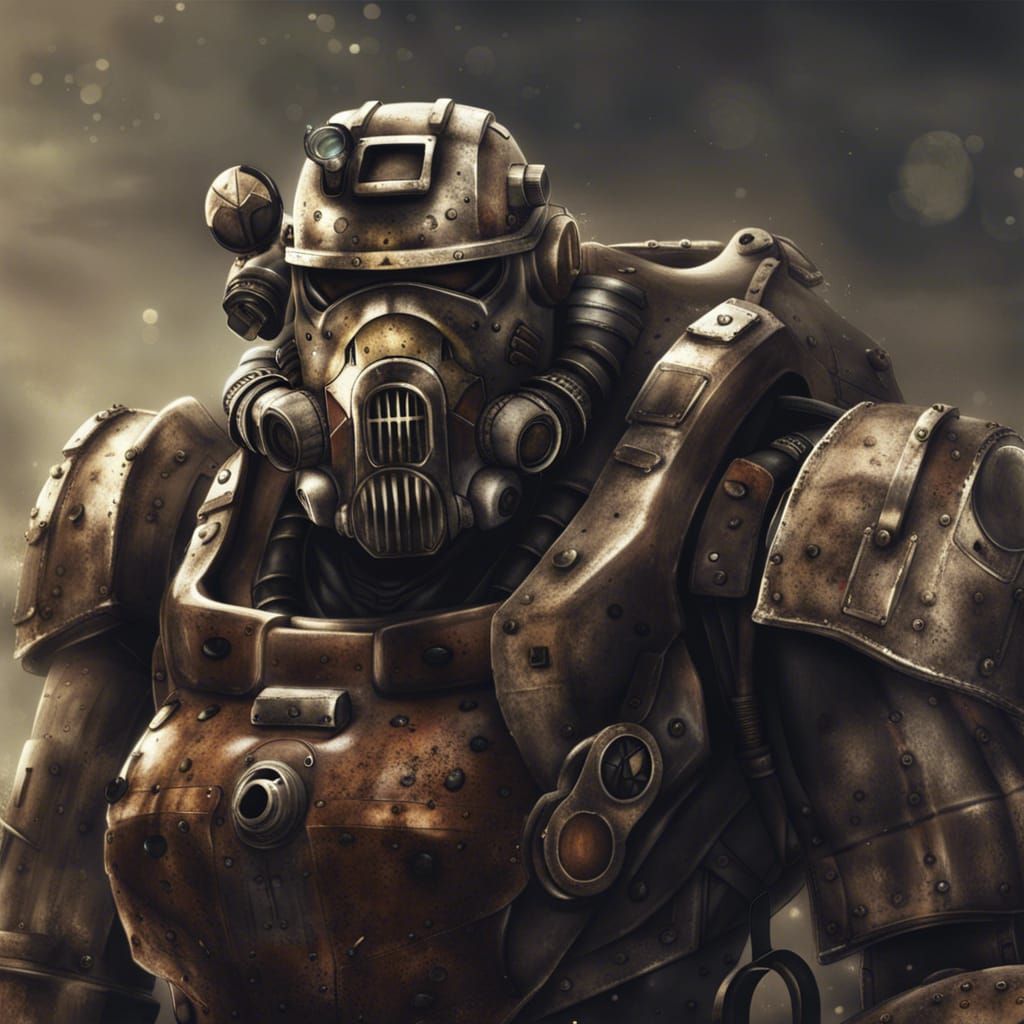 Fallout Power Armor in Anime Style