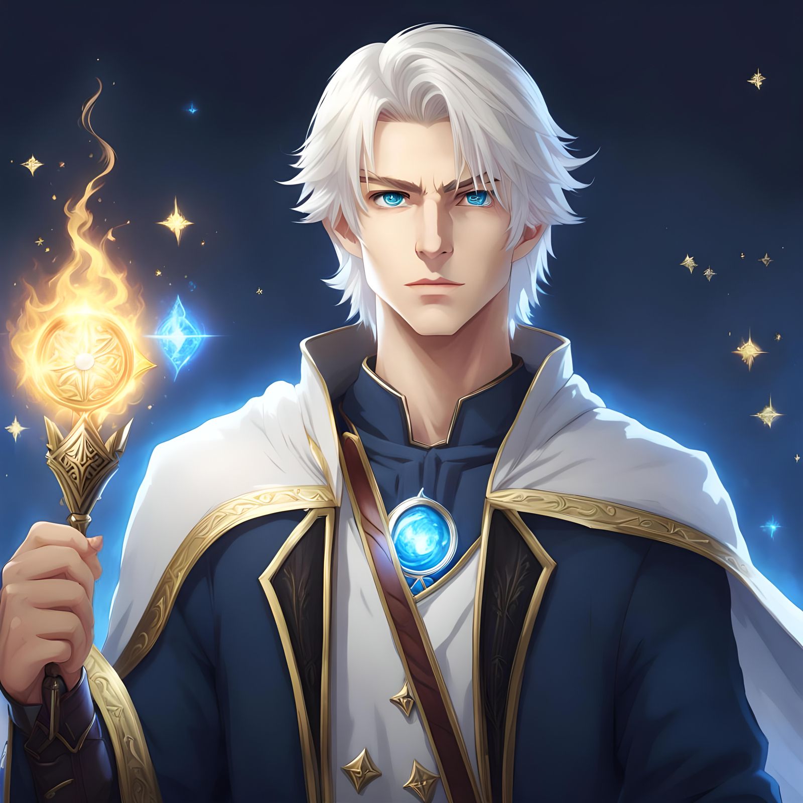 Teenage Wizard Folk Hero Portrait